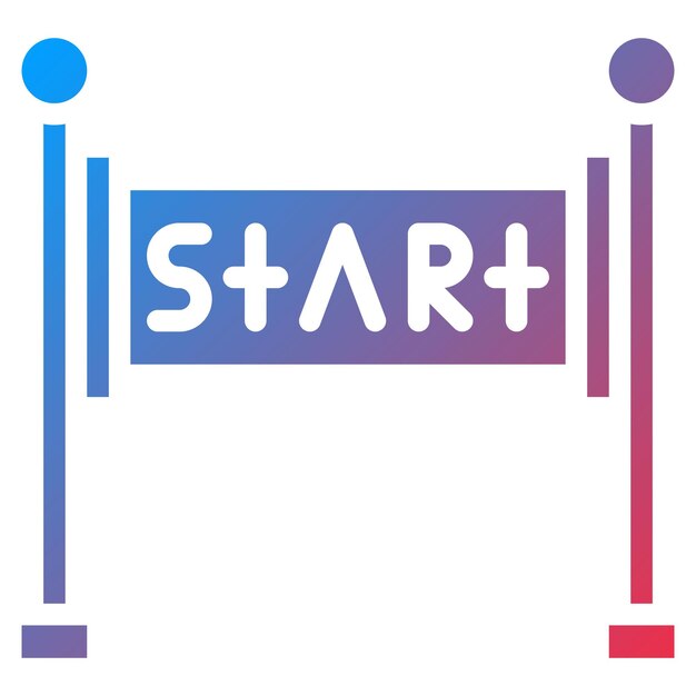 Imagen vectorial del icono del estandarte de la maratón Se puede usar para la maratón