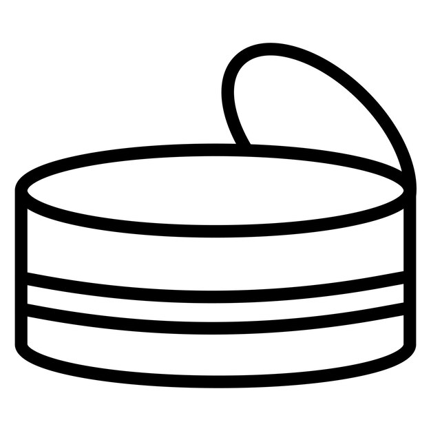 Imagen vectorial de icono de estaño Se puede utilizar para Raw Metrial