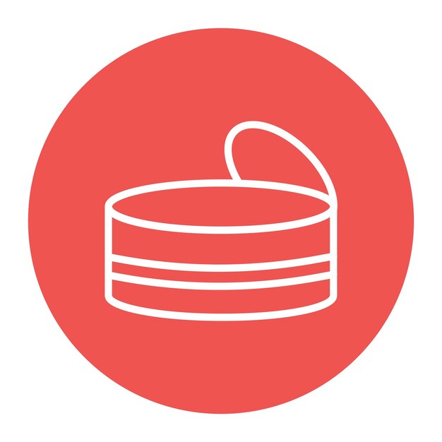 Imagen vectorial de icono de estaño Se puede utilizar para Raw Metrial