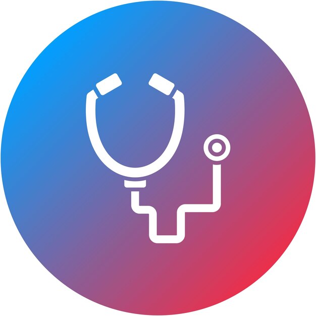Imagen vectorial del icono del estetoscopio Se puede utilizar para Farmacia