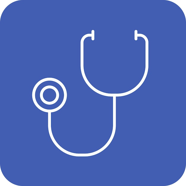 Imagen vectorial del icono del estetoscopio Se puede utilizar para Medicina I