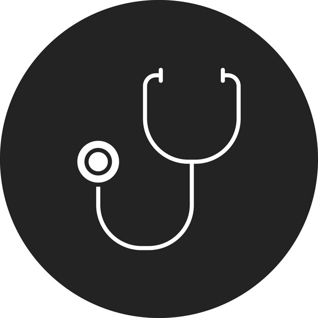 Imagen vectorial del icono del estetoscopio Se puede utilizar para Medicina I