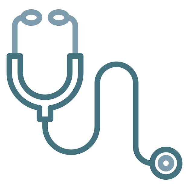 Imagen vectorial del icono del estetoscopio Se puede utilizar para pruebas médicas