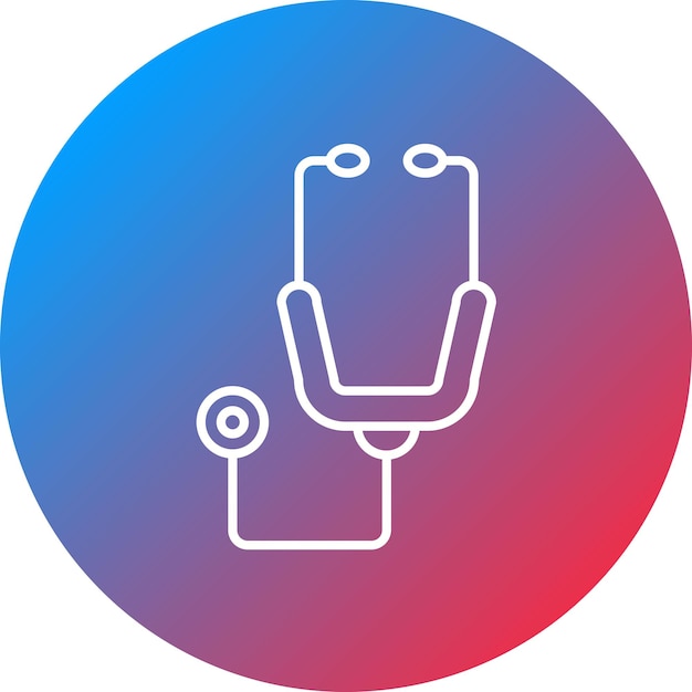 Imagen vectorial del icono del estetoscopio Se puede utilizar para los servicios de emergencia