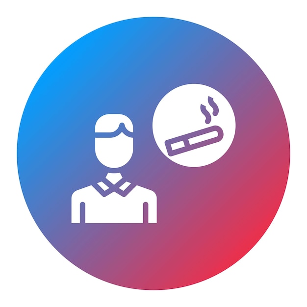 Imagen vectorial de icono de estilo de vida no saludable Se puede usar para estilos de vida