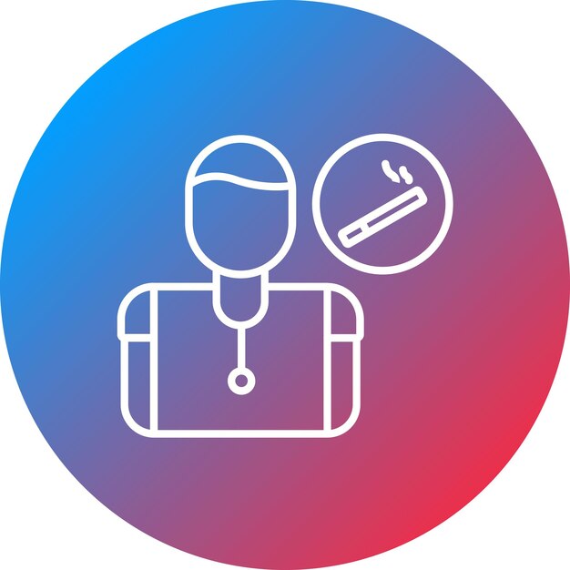 Imagen vectorial de icono de estilo de vida no saludable Se puede usar para Fitness en el hogar