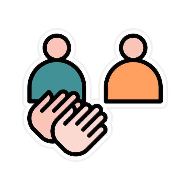 Imagen vectorial de icono de estímulo Se puede usar para Amistad