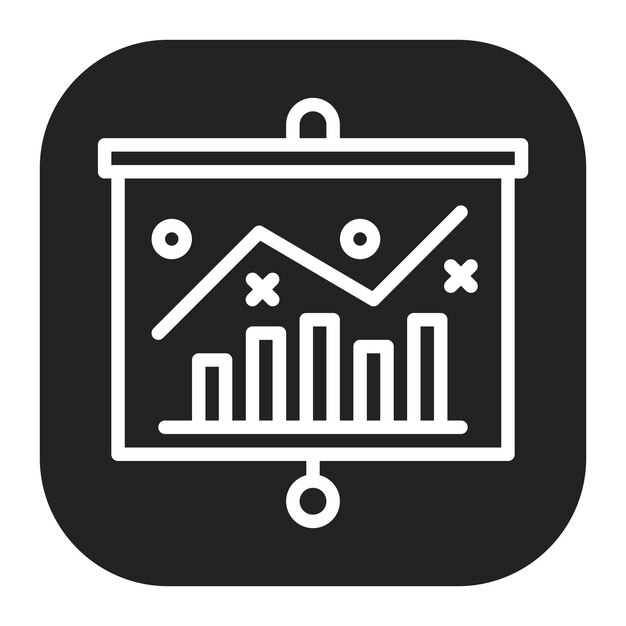 Imagen vectorial del icono de la estrategia empresarial Se puede utilizar para el rendimiento empresarial