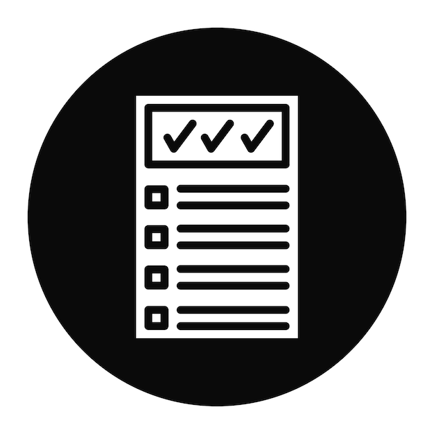 Imagen vectorial del icono de la estrategia de prueba Se puede utilizar para la garantía de calidad