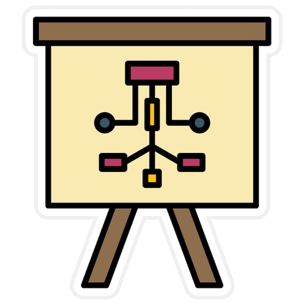 Imagen vectorial del icono de la estrategia Se puede utilizar para la gestión de proyectos