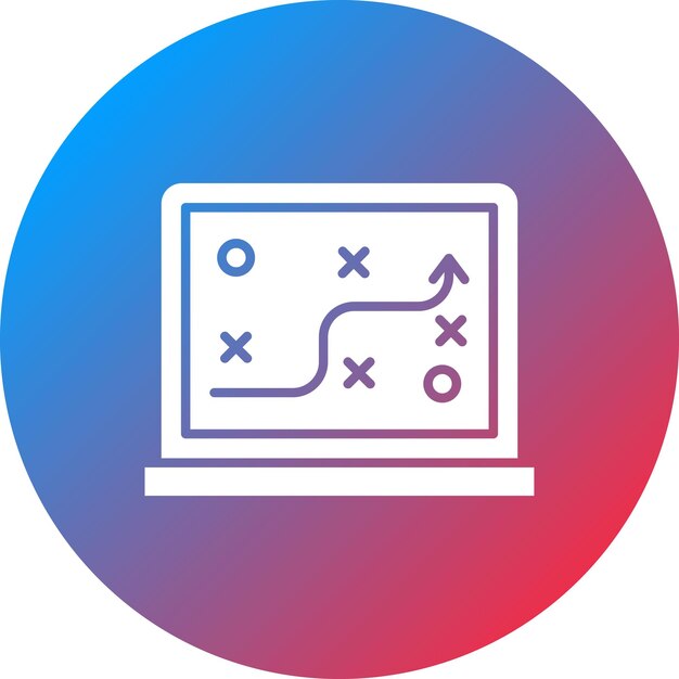 Imagen vectorial de icono de estrategia Se puede utilizar para negocios y oficinas