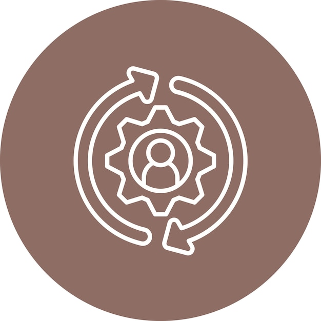 Imagen vectorial del icono de la estrategia de retención Se puede utilizar para los recursos humanos