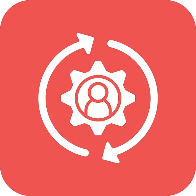 Imagen vectorial del icono de la estrategia de retención Se puede utilizar para los recursos humanos