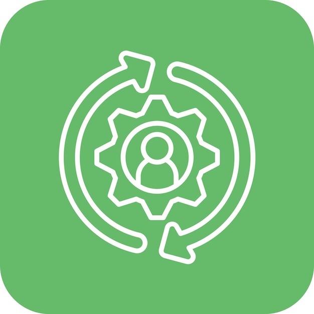 Imagen vectorial del icono de la estrategia de retención Se puede utilizar para los recursos humanos