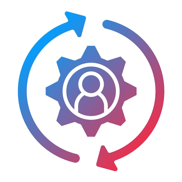 Imagen vectorial del icono de la estrategia de retención Se puede utilizar para los recursos humanos