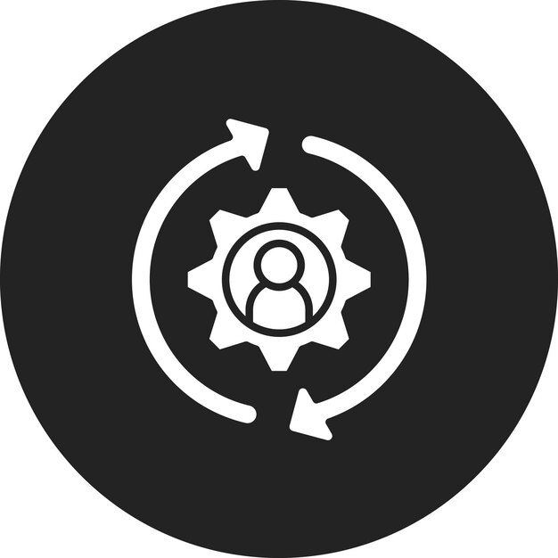 Imagen vectorial del icono de la estrategia de retención Se puede utilizar para los recursos humanos
