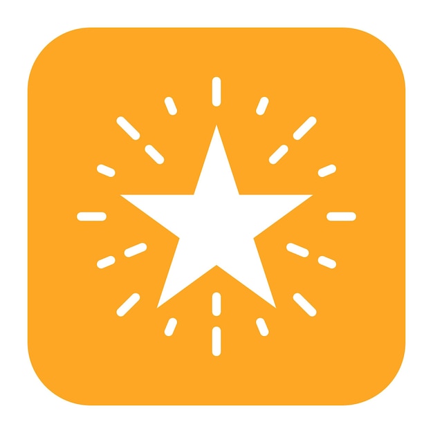 La imagen vectorial del icono de la estrella brillante se puede usar para el Carnaval