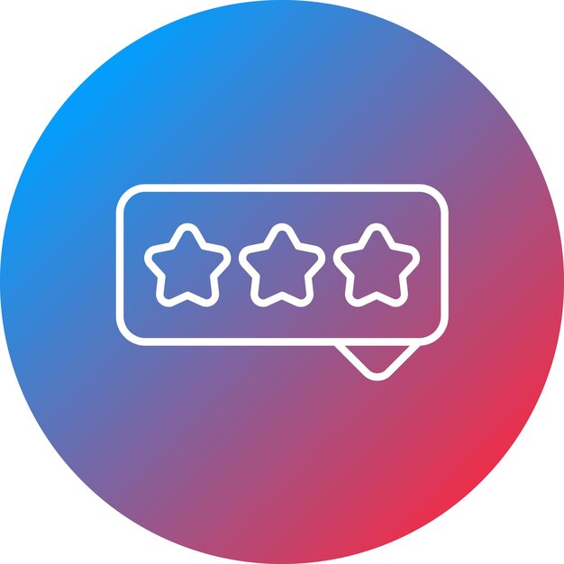 Imagen vectorial de icono de estrella de calificación Se puede utilizar para personas de negocios