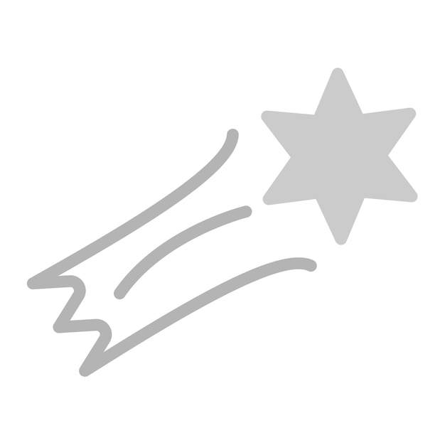 La imagen vectorial del icono de la estrella fugaz se puede usar para el Carnaval