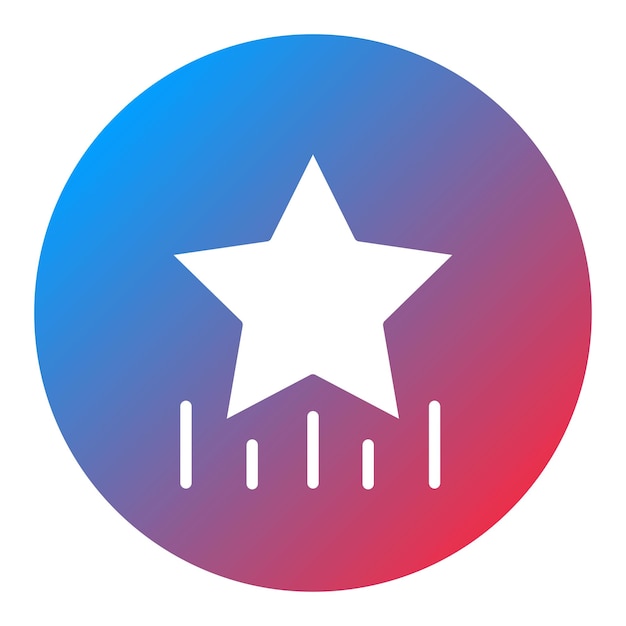 La imagen vectorial del icono de la estrella se puede utilizar para la batería y la energía
