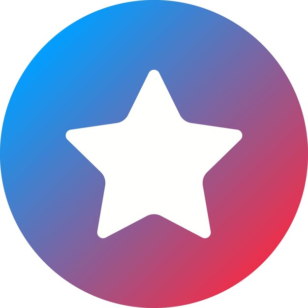 La imagen vectorial del icono de la estrella se puede utilizar para la interfaz de usuario