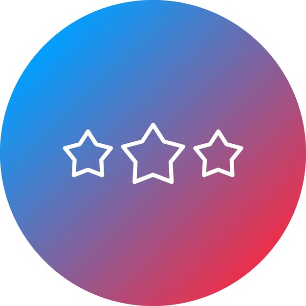 La imagen vectorial del icono de las estrellas se puede utilizar para la retroalimentación del cliente