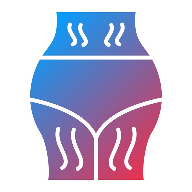Imagen vectorial del icono de las estrías Se puede utilizar para el cuidado de la piel