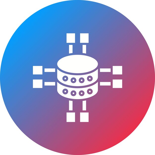 Imagen vectorial del icono de la estructura de datos Puede utilizarse para No Código
