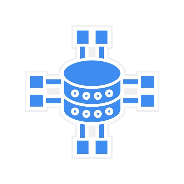 Imagen vectorial del icono de la estructura de datos Puede utilizarse para No Código