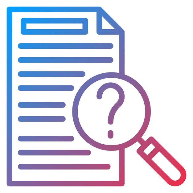 Imagen vectorial del icono del estudio de caso Se puede utilizar para la investigación de mercado