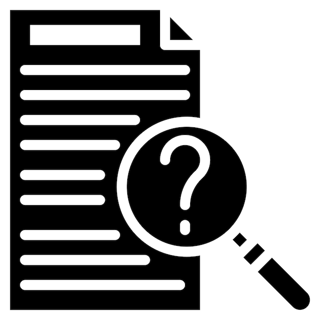 Imagen vectorial del icono del estudio de caso Se puede utilizar para la investigación de mercado