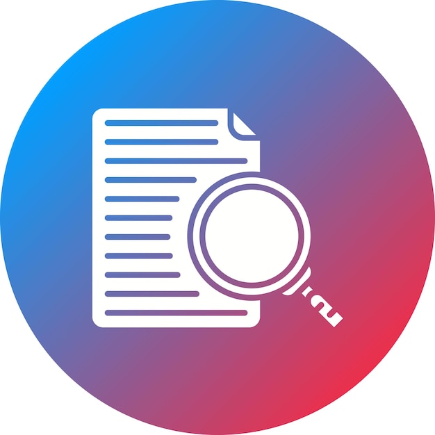 Imagen vectorial de icono de estudio de caso Puede utilizarse para la Agencia de Medios