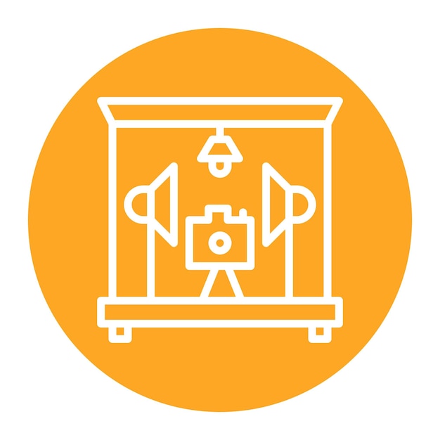 Imagen vectorial del icono del estudio Se puede utilizar para el instrumento
