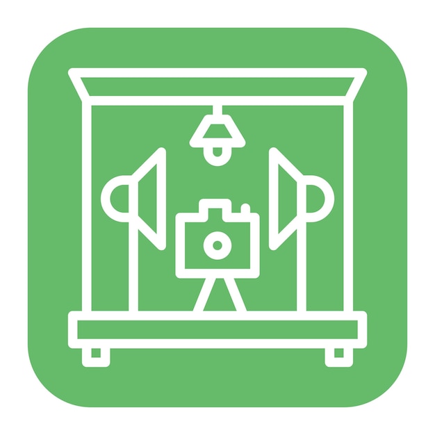 Imagen vectorial del icono del estudio Se puede utilizar para el instrumento