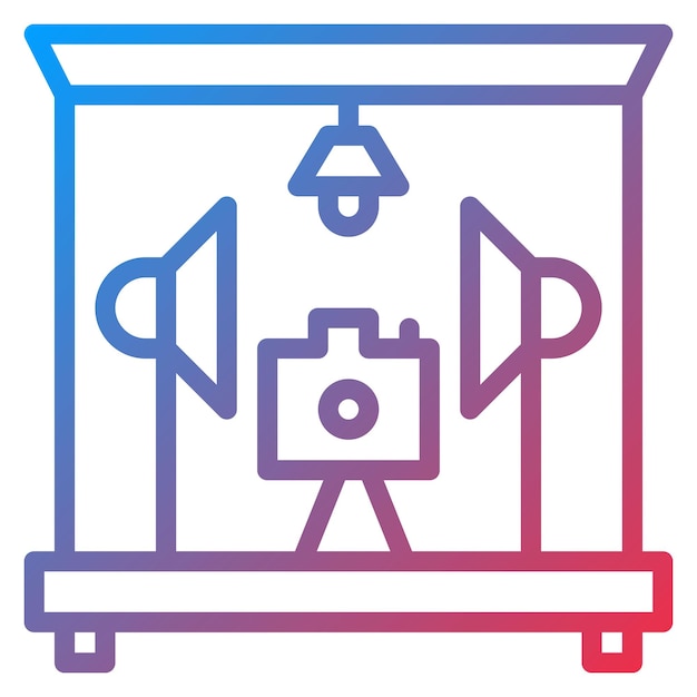 Imagen vectorial del icono del estudio Se puede utilizar para el instrumento