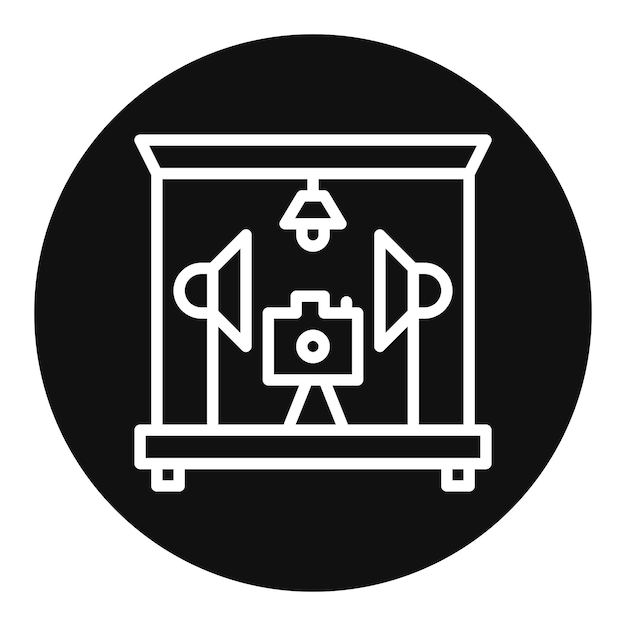 Imagen vectorial del icono del estudio Se puede utilizar para el instrumento