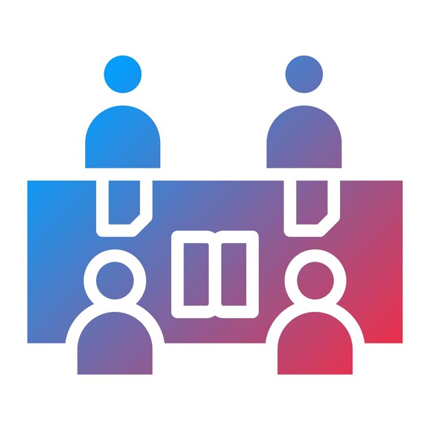 Imagen vectorial del icono de Estudios Amigos Se puede usar para Amistad