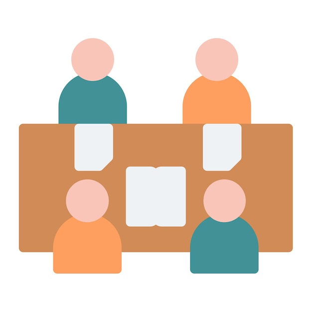 Imagen vectorial del icono de Estudios Amigos Se puede usar para Amistad
