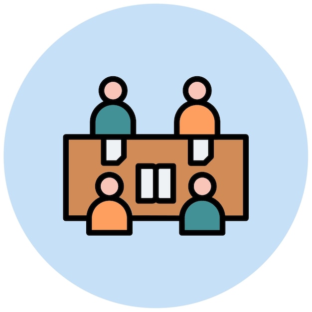 Imagen vectorial del icono de Estudios Amigos Se puede usar para Amistad
