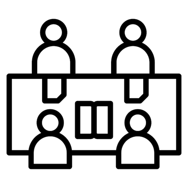 Imagen vectorial del icono de Estudios Amigos Se puede usar para Amistad