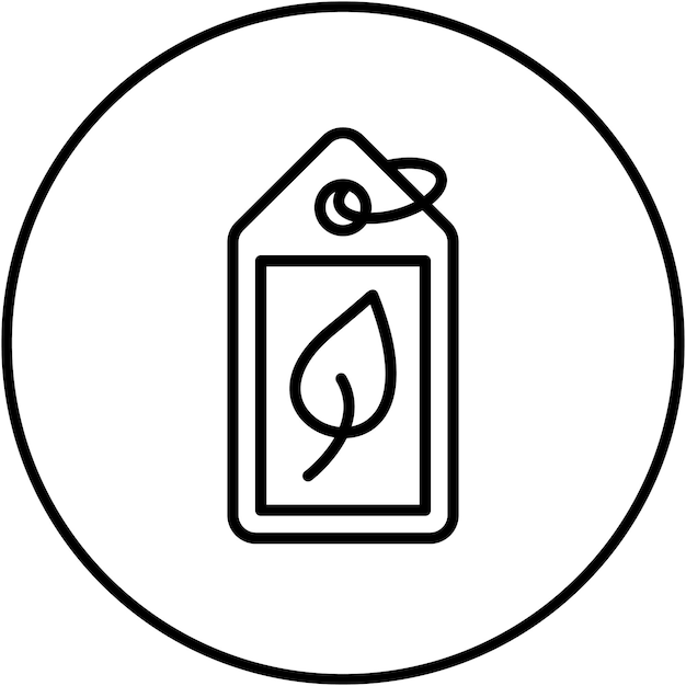 Imagen vectorial del icono de la etiqueta ecológica Se puede utilizar para Ecología