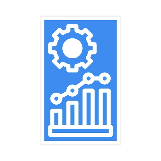 Imagen vectorial de icono de evaluación comparativa Puede utilizarse para la gestión de productos