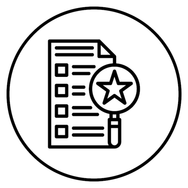 Imagen vectorial del icono de evaluación de habilidades Se puede utilizar para el proceso de contratación