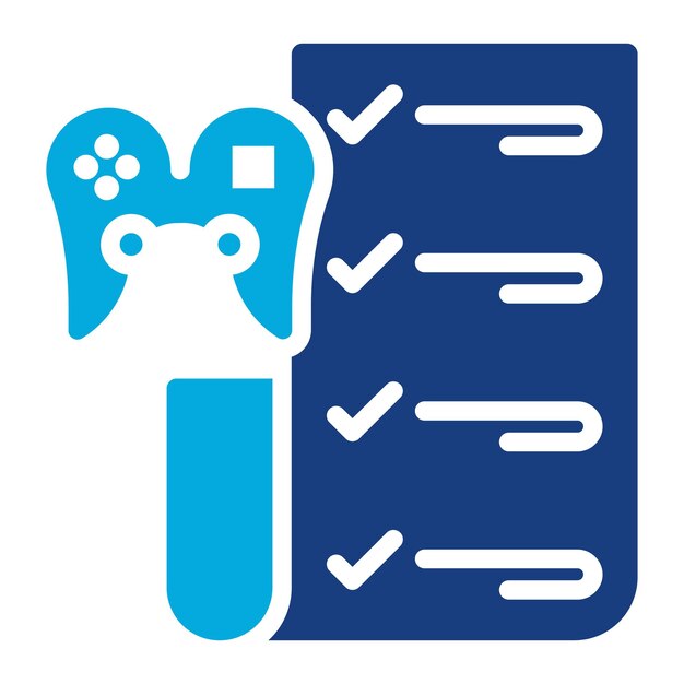 Imagen vectorial del icono de evaluación del juego Se puede utilizar para el diseño del juego