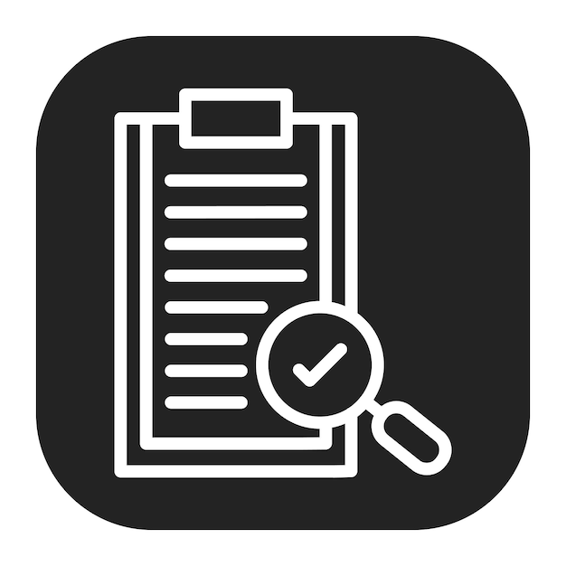 Imagen vectorial del icono de evaluación Puede utilizarse para el Plan de Acción