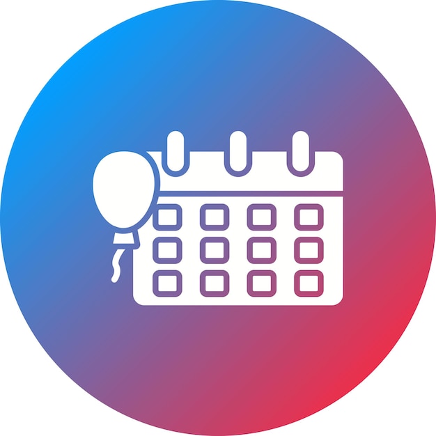 Imagen vectorial del icono del evento Se puede usar para la hora y la fecha