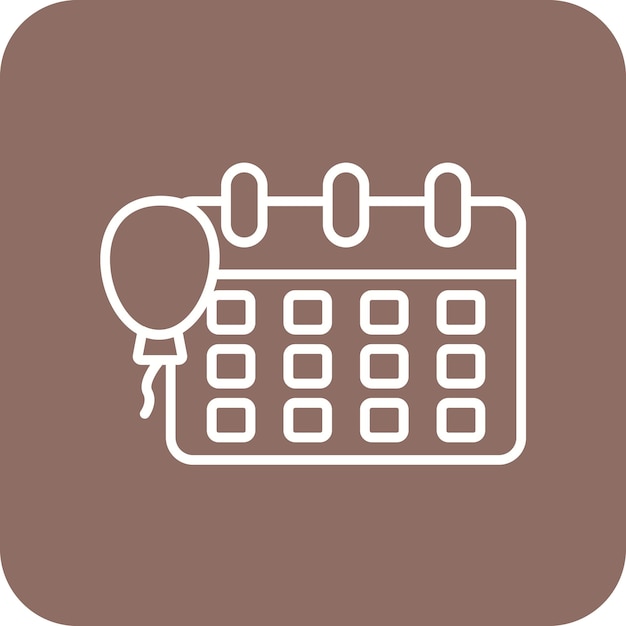 Imagen vectorial del icono del evento Se puede usar para la hora y la fecha