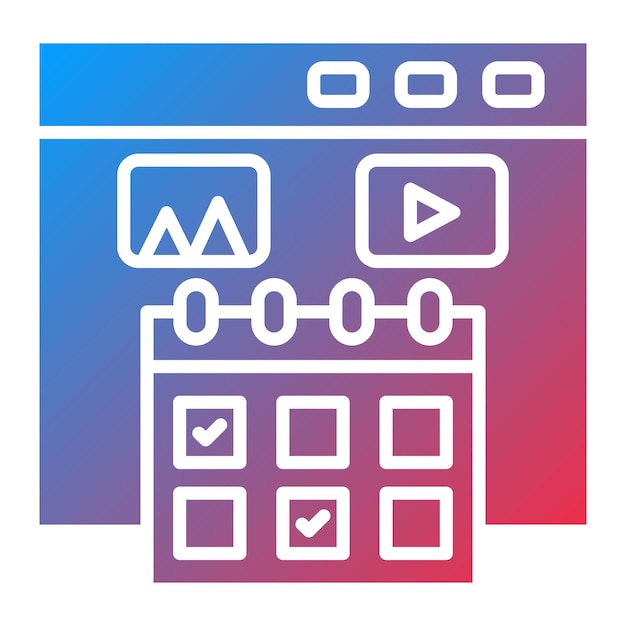 Imagen vectorial de icono de evento Se puede utilizar para SEO y SEM