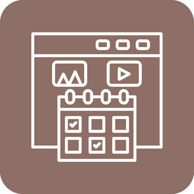 Imagen vectorial de icono de evento Se puede utilizar para SEO y SEM