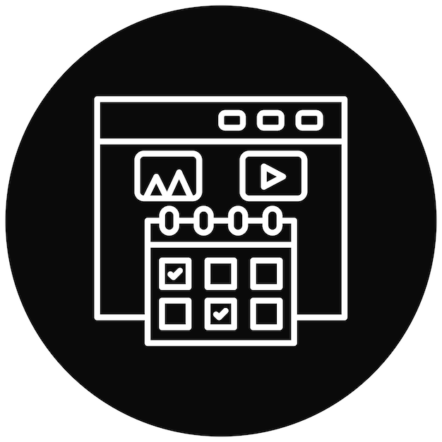 Imagen vectorial de icono de evento Se puede utilizar para SEO y SEM